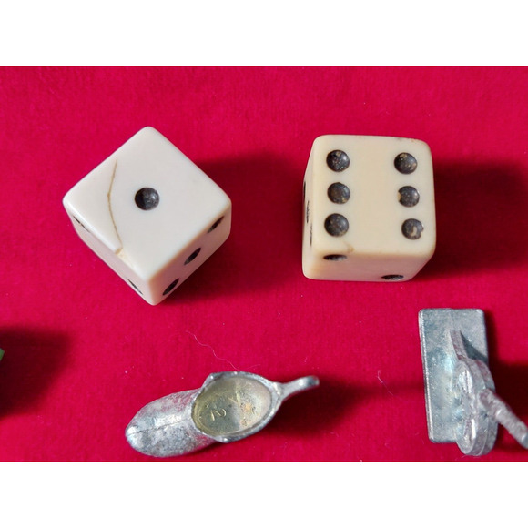 Monopoly Replacement Pieces including 24 Hotels - 48 Houses - 2 Dice - 8 Tokens - Picture 14 of 16